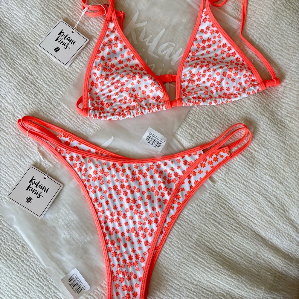 Kulani Kinis Coral Floral Bikini
